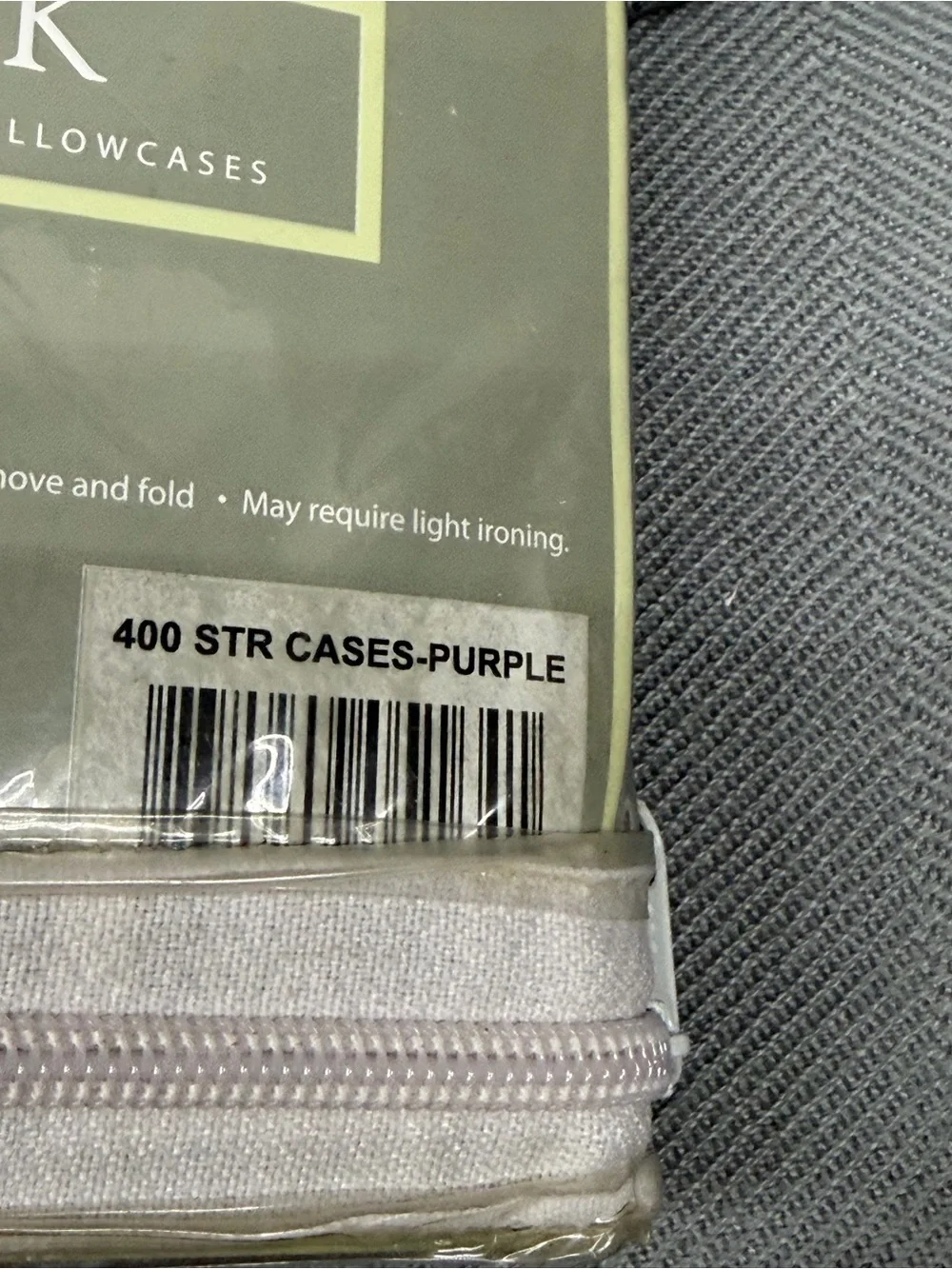 NWT Merlot collection luxury linens, 400 thread count king pillowcases, purple